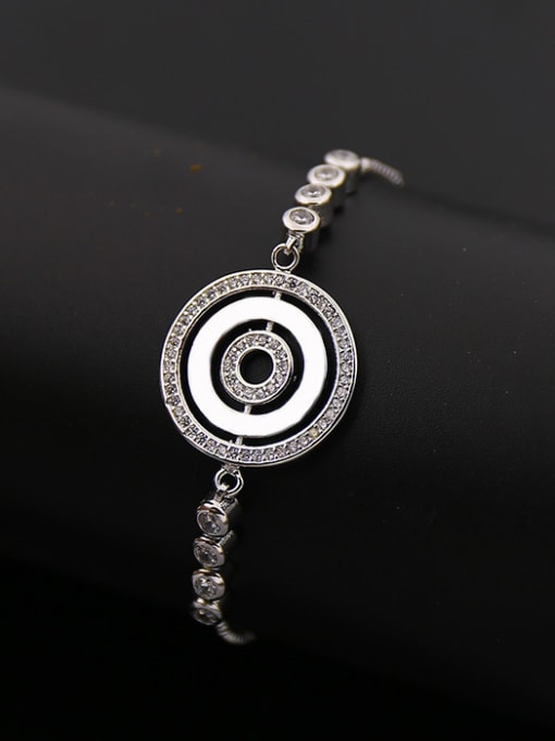 Silver Exquisite Round Stretch Bracelet