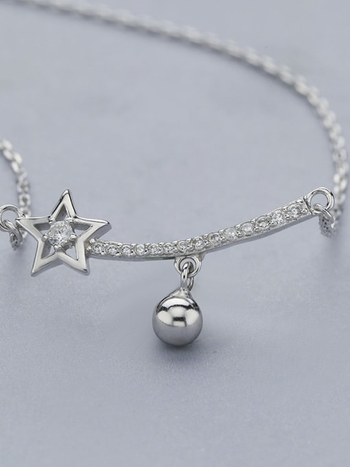 One Silver Simply Star Necklace 3