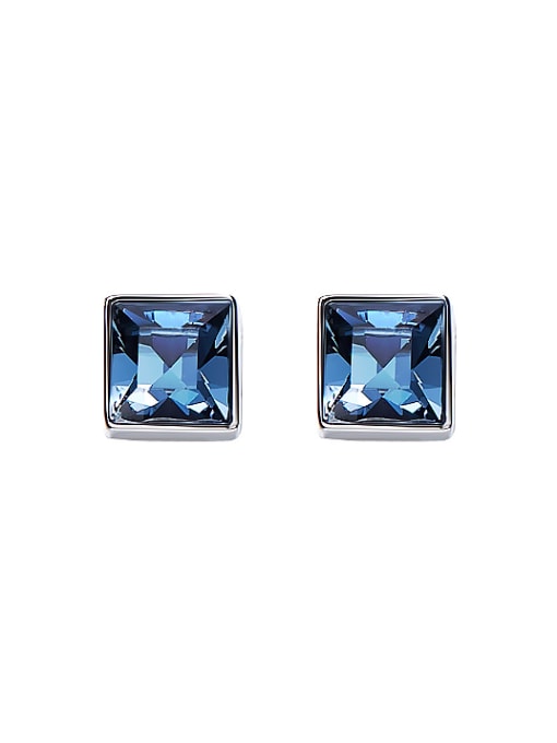 CEIDAI S925 Silver Square Shaped stud Earring 0