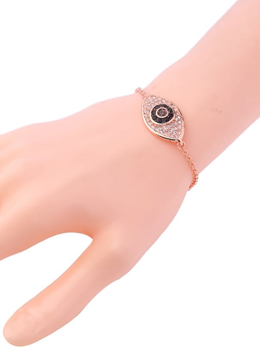 KM Retro Rose Gold Eye-shape Bracelet 1