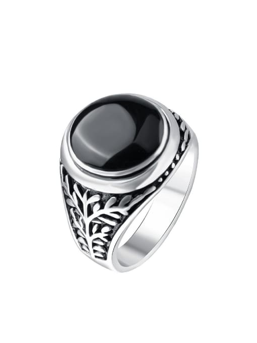 Gujin Retro style Black Enamel Alloy Ring
