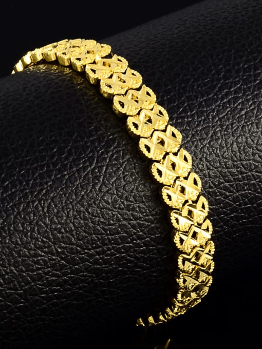 Yi Heng Da Creative 24K Gold Plated Number Eight Design Bracelet 2