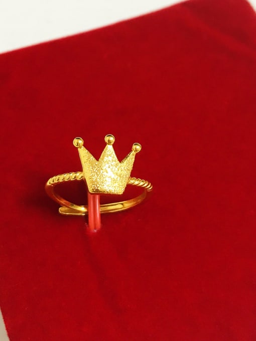 Neayou Women Gold Plated Crown Shaped Ring