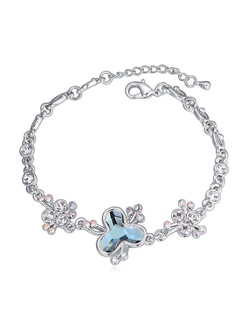 QIANZI Fashion Cubic Shiny austrian Crystals Alloy Bracelet 1