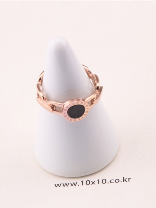 GROSE Individual Letters Hollow Fashion Ring 1