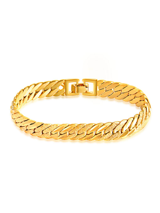 Open Sky 18K Gold Plated Simple Chain Bracelet 0
