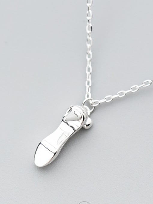 Rosh S925 Silver Necklace Pendant female fashion fashion high heel shoes Necklace lovely personality clavicle chain female D4325 4