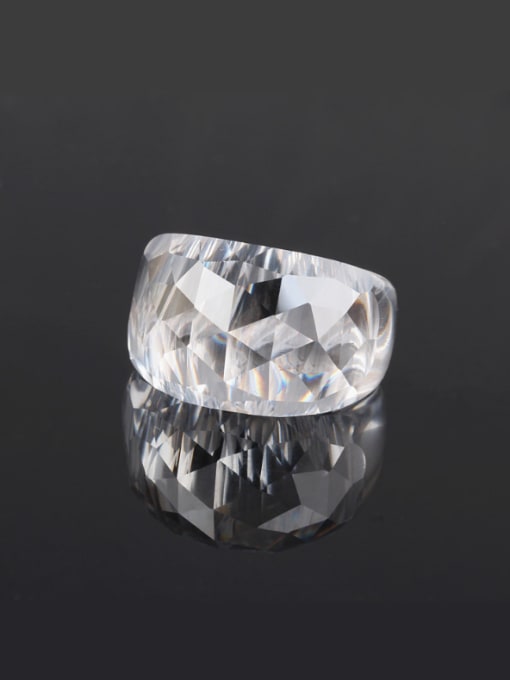 White Wuzhou Qing Xing Jewelry Multicolor Selection Zircon Ring