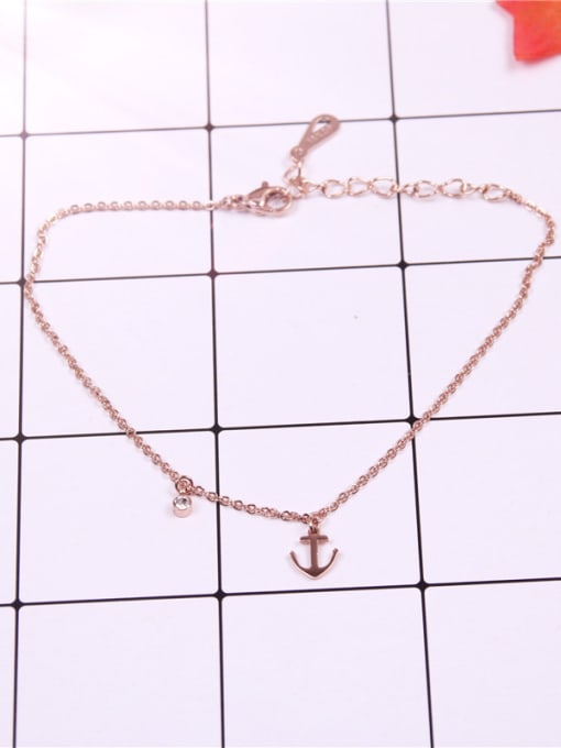 GROSE Zircons Boat Anchor Accessories Women Anklet 2