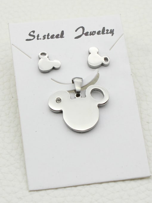 XIN DAI Lovely Mickey Mouse Stud Earrings Pendant Set 1