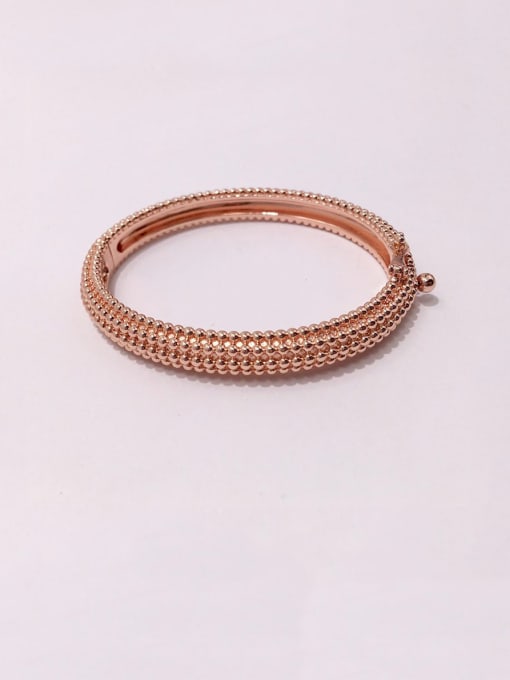 My Model Titanium With Gold Plated Personality Irregular Bangles 3