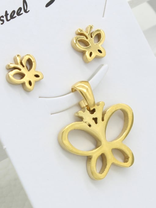 XIN DAI Gold Plated Butterfly Shaped Set 0