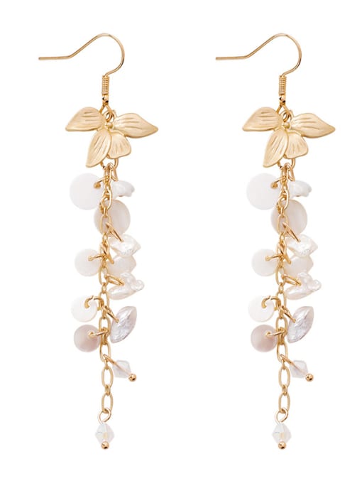 Girlhood Alloy With Gold Plated Fashion Charm Hook Earrings 0