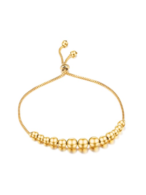 Open Sky Classical Little Beads Gold Plated Bracelet 0