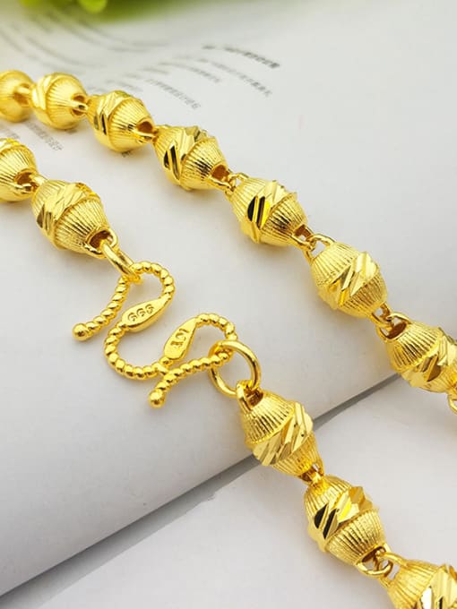 Neayou 2018 Men Gold Plated Geometric Shaped Necklace 2