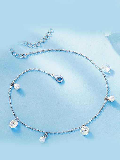 Siyu YB0464 S925  Silver Water Drop-shaped Bracelet