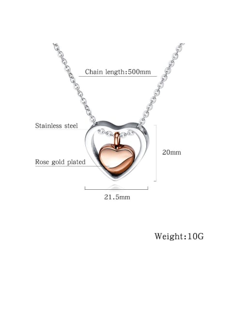 Open Sky Titanium With Platinum Plated Simplistic Heart Locket Necklace 2