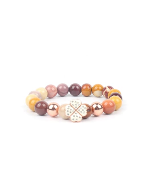 KSB940-R Egg Huangshi Natural Stones Handmade Fashion Bracelet