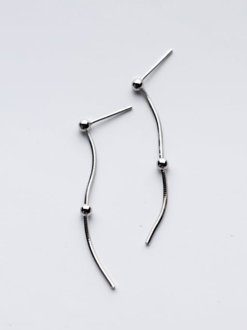 Rosh Simply Style Geometric Shaped S925 Silver Drop Earrings 0