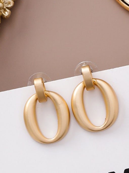 2#11864 Alloy With Gold Plated Simplistic Smooth  Irregular Drop Earrings