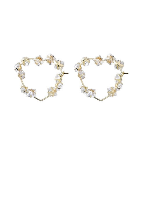 Main plan section Alloy With Gold Plated Trendy Geometric Clip On Earrings