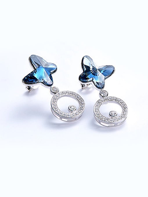 CEIDAI S925 Silver Butterfly-shaped drop earring 2