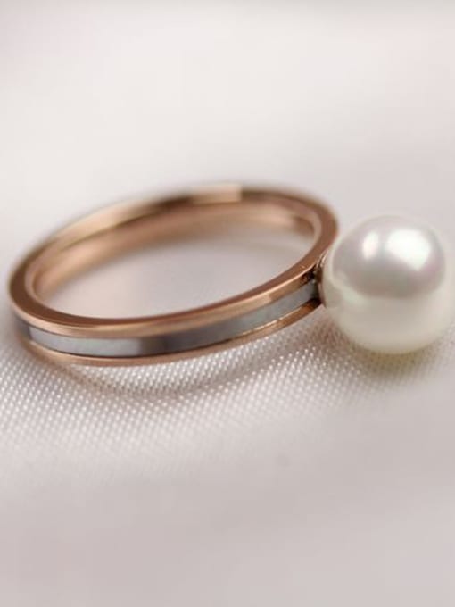 GROSE Shell Pearl Simple Style Women Ring 1