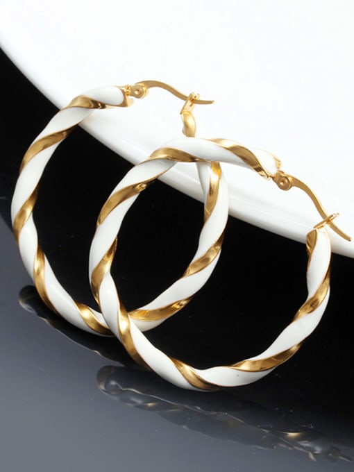 golden Elegant Gold Plated Star Shaped Glue Drop Earrings