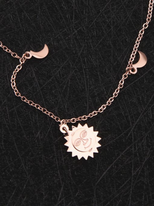 GROSE Sun Moon Fashion Clavicle Necklace 0