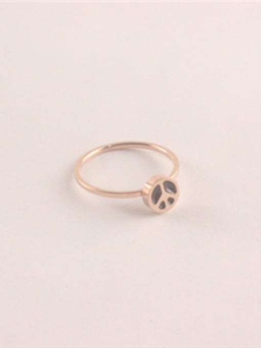 GROSE Simple Personality Rose Gold Plated Ring 0