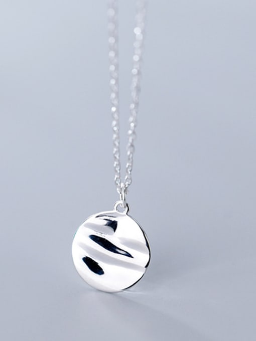 Rosh 925 Sterling Silver With Silver Plated Trendy Irregularity Round Necklaces 2