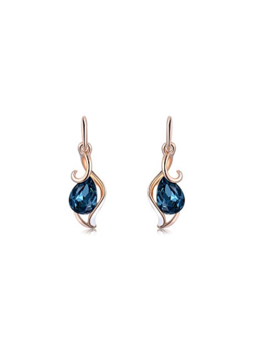 Ronaldo High-grade Water Drop Shaped Drop Earrings 0