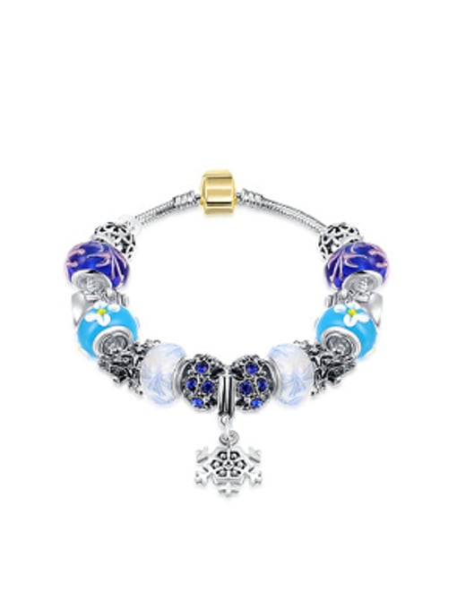OUXI Fashion Glass Beads Women Bracelet 0