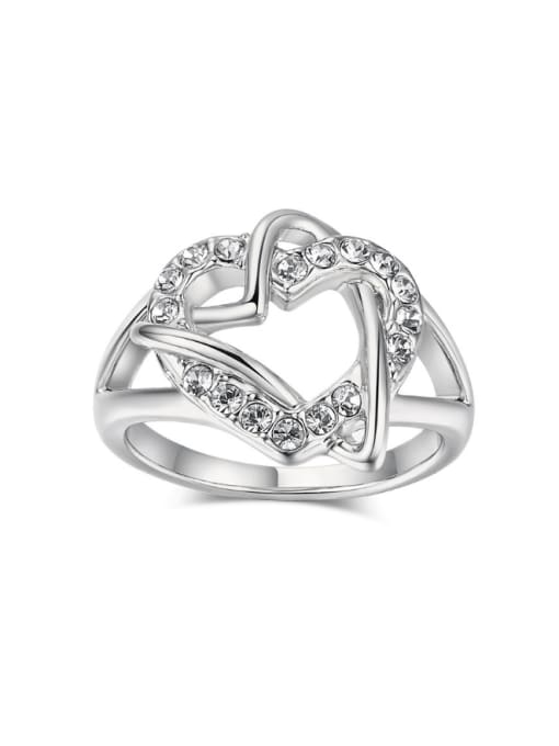 ZK Heart-shape Korean Style Zircons Fashion Ring 2