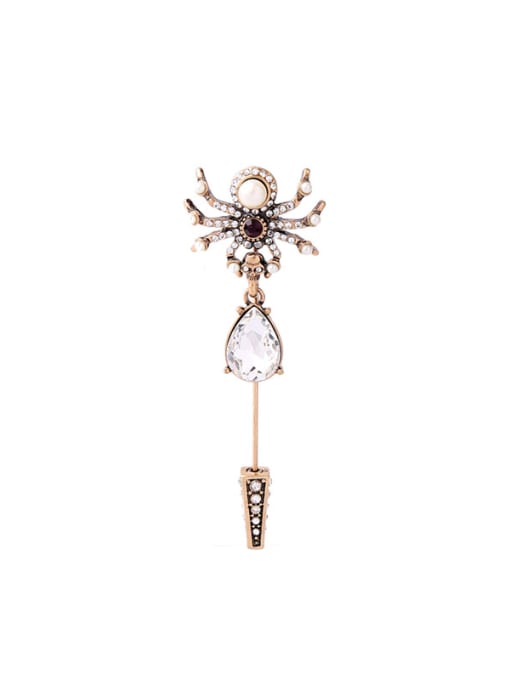 KM Retro Style Spider Shaped Personality Alloy Brooch