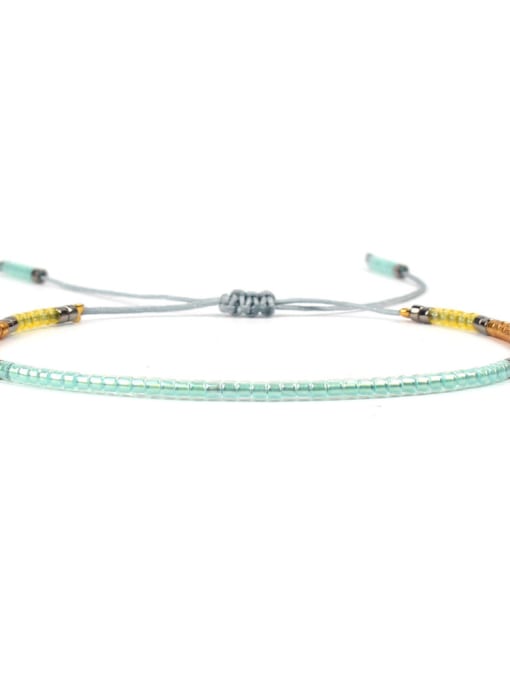 JHBZBVB430-D-1 Women Handmade Colorful Glass Beads Bracelet