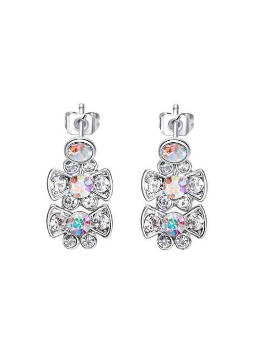 CEIDAI Fashion austrian Crystals Zircon Stud Earrings 0