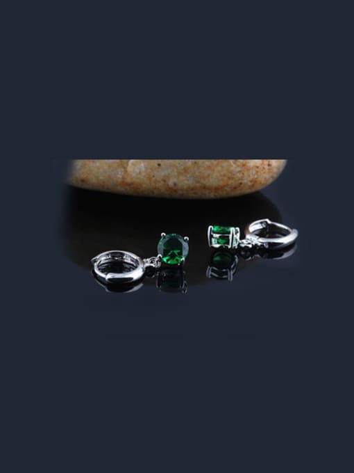 Qing Xing Zircon 7MM Round Diamond Multipurpose Earing 4