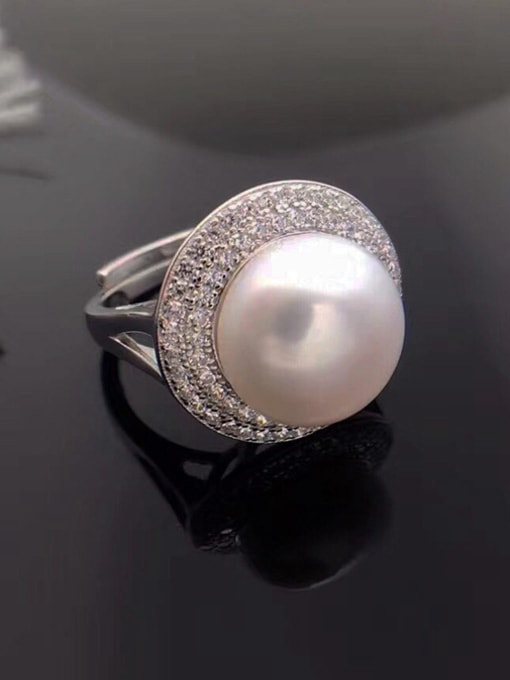 EVITA PERONI Fashion Freshwater Pearl Round Ring 0