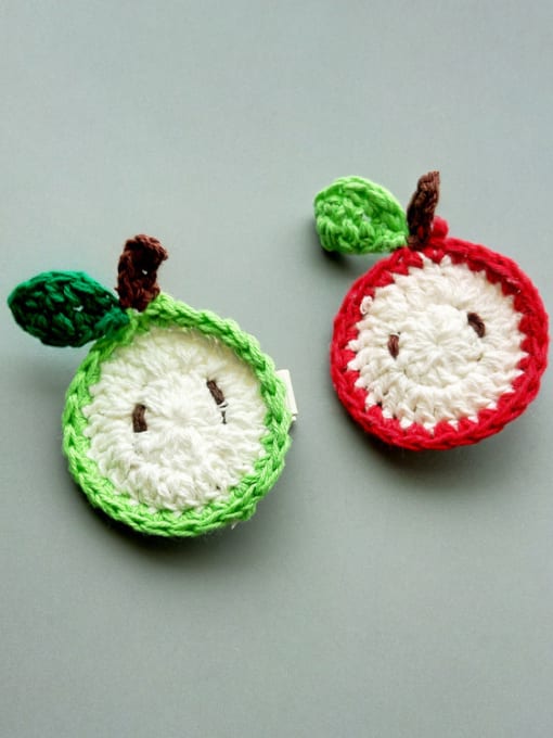 YOKI KIDS Cotton Apple Hair clip 2