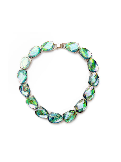 KM Shining Artificial Stones Necklace 0