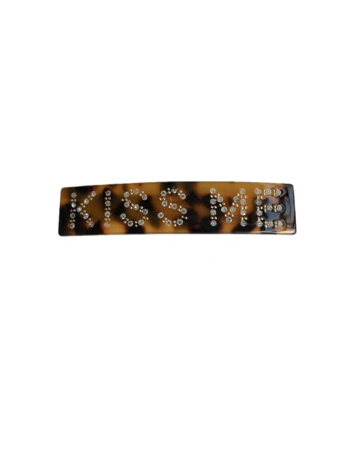 Kiss me dark brown Alloy With Cellulose Acetate Fashion  Geometric Barrettes & Clips