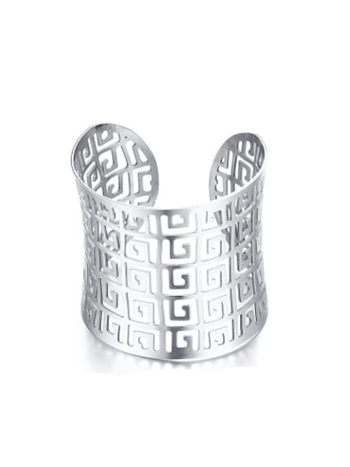 CONG Fashion Hollow Design Stainless Steel Bangle
