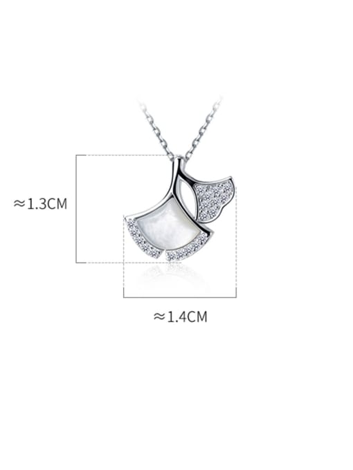 Rosh 925 Sterling Silver With Shell Simplistic Irregular Necklaces 4