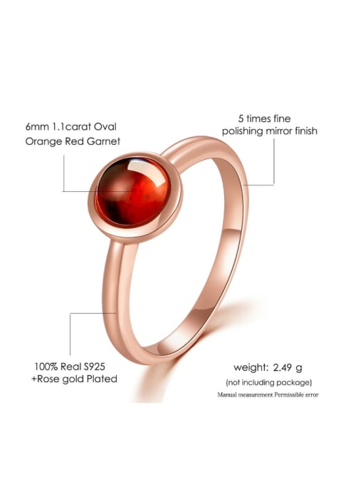 ZK Natural Classical Rose Gold Plated Women Ring 3