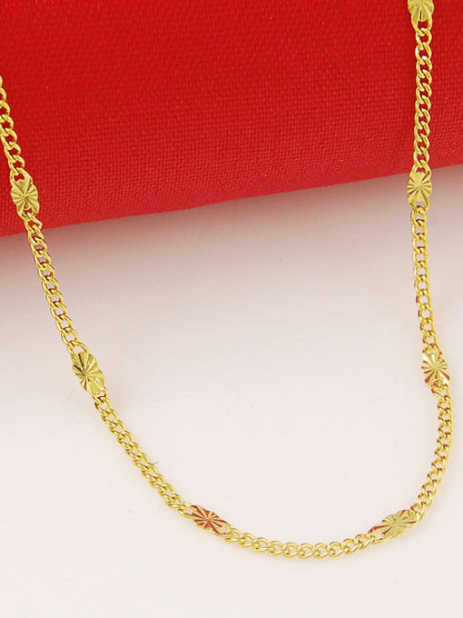 Yi Heng Da Elegant Simply Style Flower Shaped Gold Plated Necklace 2