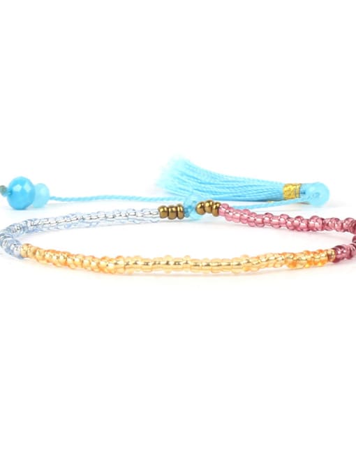 HB567-G Handmade Stretch Colorful Women Bracelet