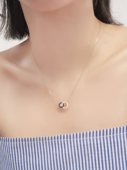 Peng Yuan Simple Double Combined Rounds Necklace 1