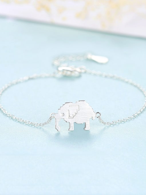 CCUI 925 Sterling Silver  Cute elephant Bracelets 2