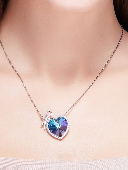 CEIDAI new 2018 2018 2018 2018 2018 2018 S925 Silver Heart-shaped Necklace 1